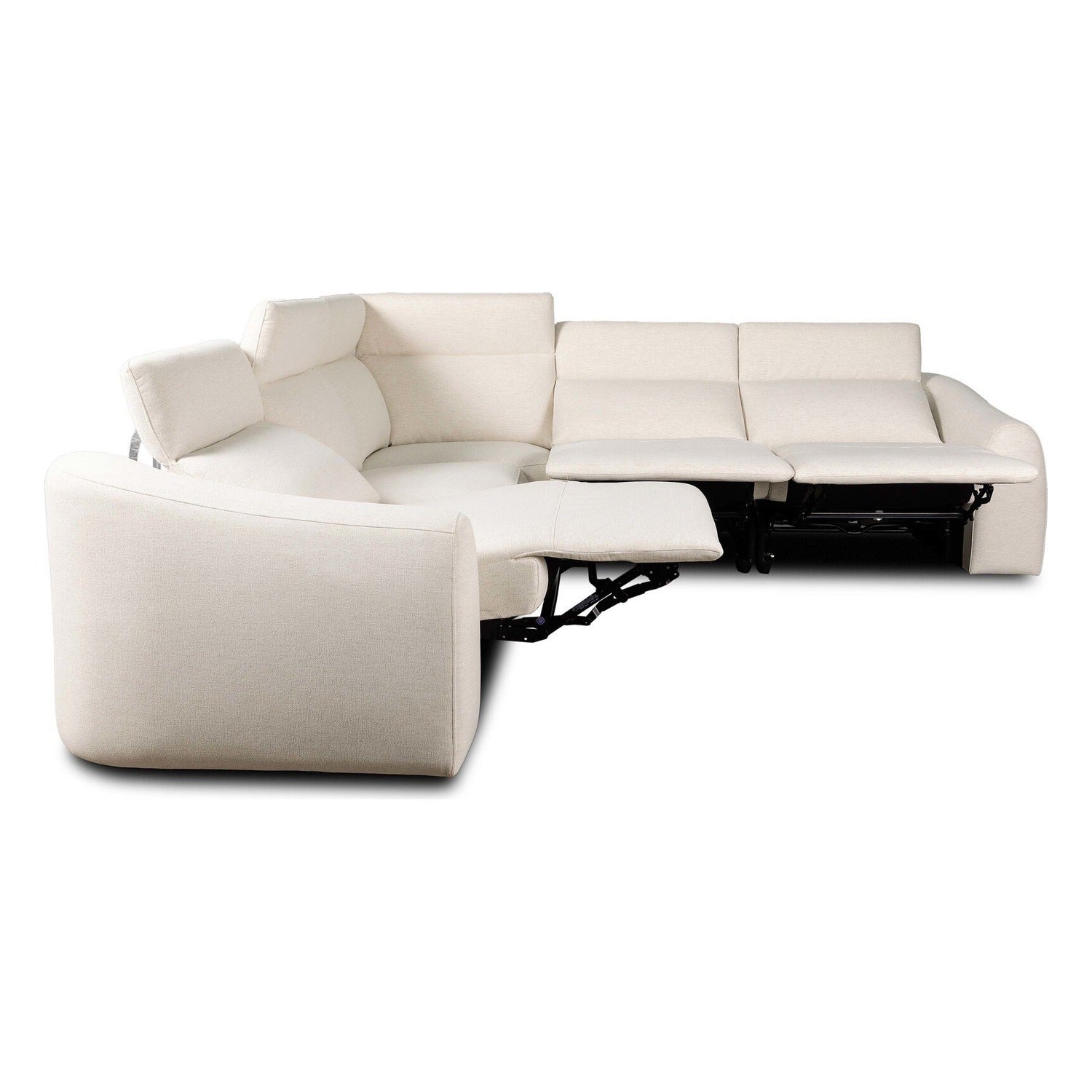 Four Hands Alondra Crypton Nomad Snow Power Recliner 5-Piece Sectional Sofa