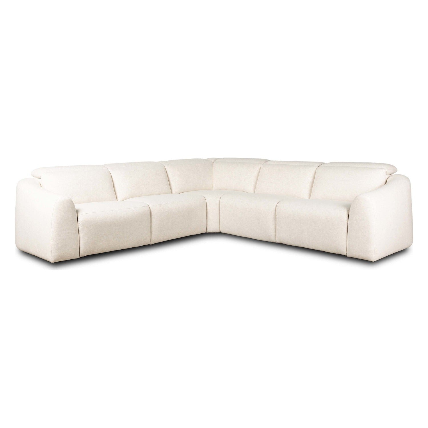 Four Hands Alondra Crypton Nomad Snow Power Recliner 5-Piece Sectional Sofa