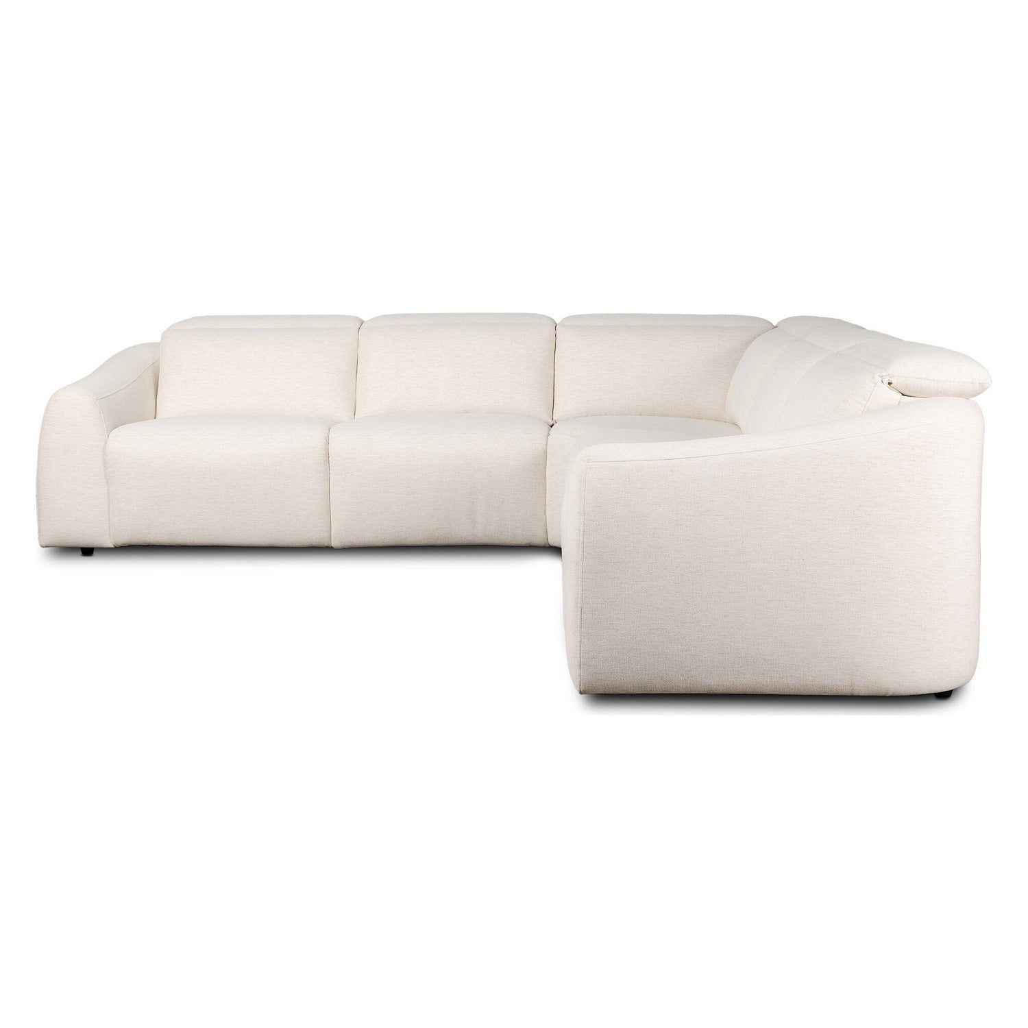 Four Hands Alondra Crypton Nomad Snow Power Recliner 5-Piece Sectional Sofa