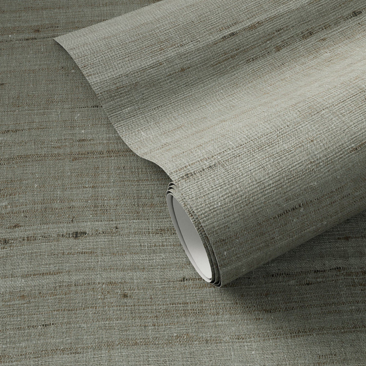 FH Art Studio Silk Tussah Silk Lily Pad Wallpaper - styled view