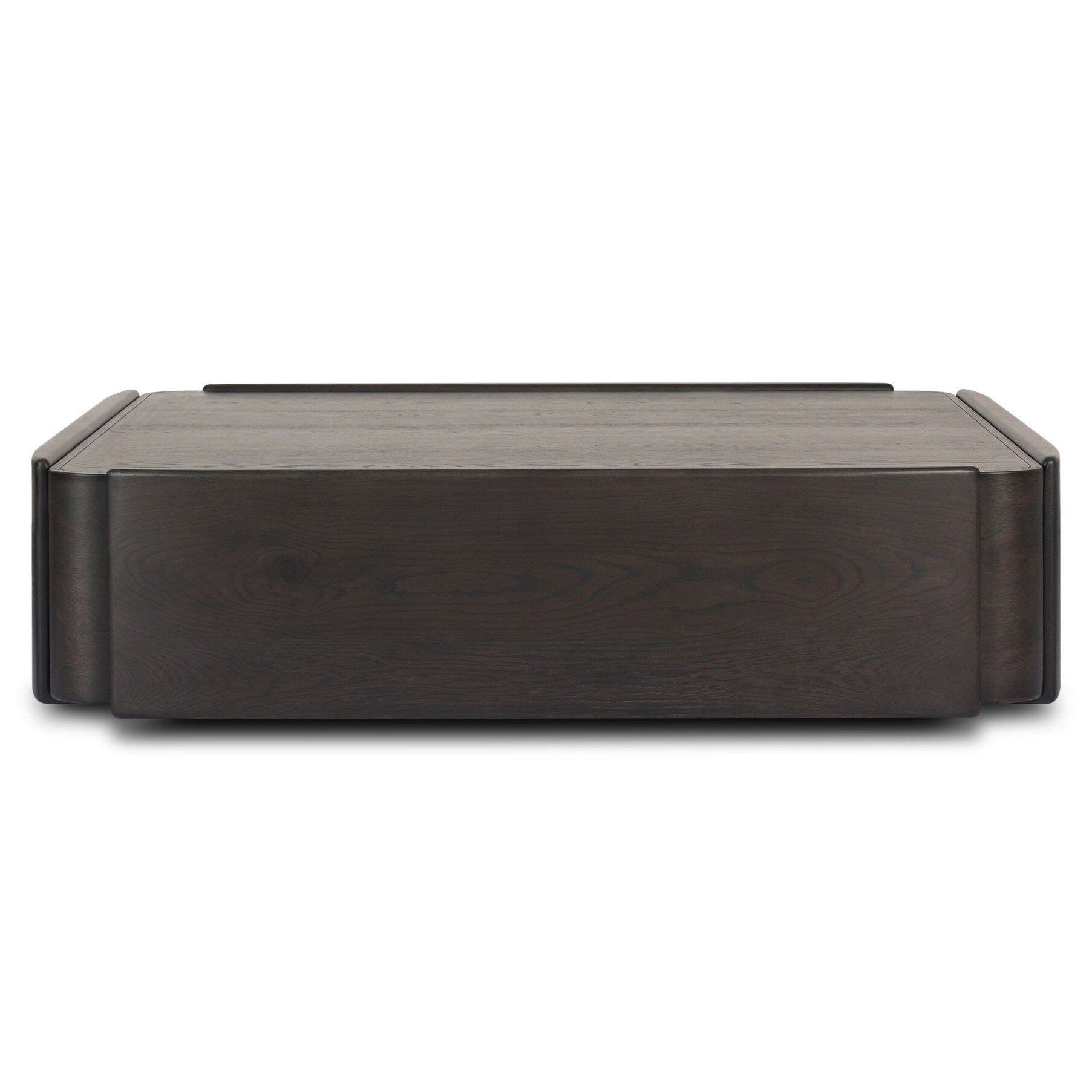 Four Hands Floyd Smoked Black Oak Coffee Table - back view
