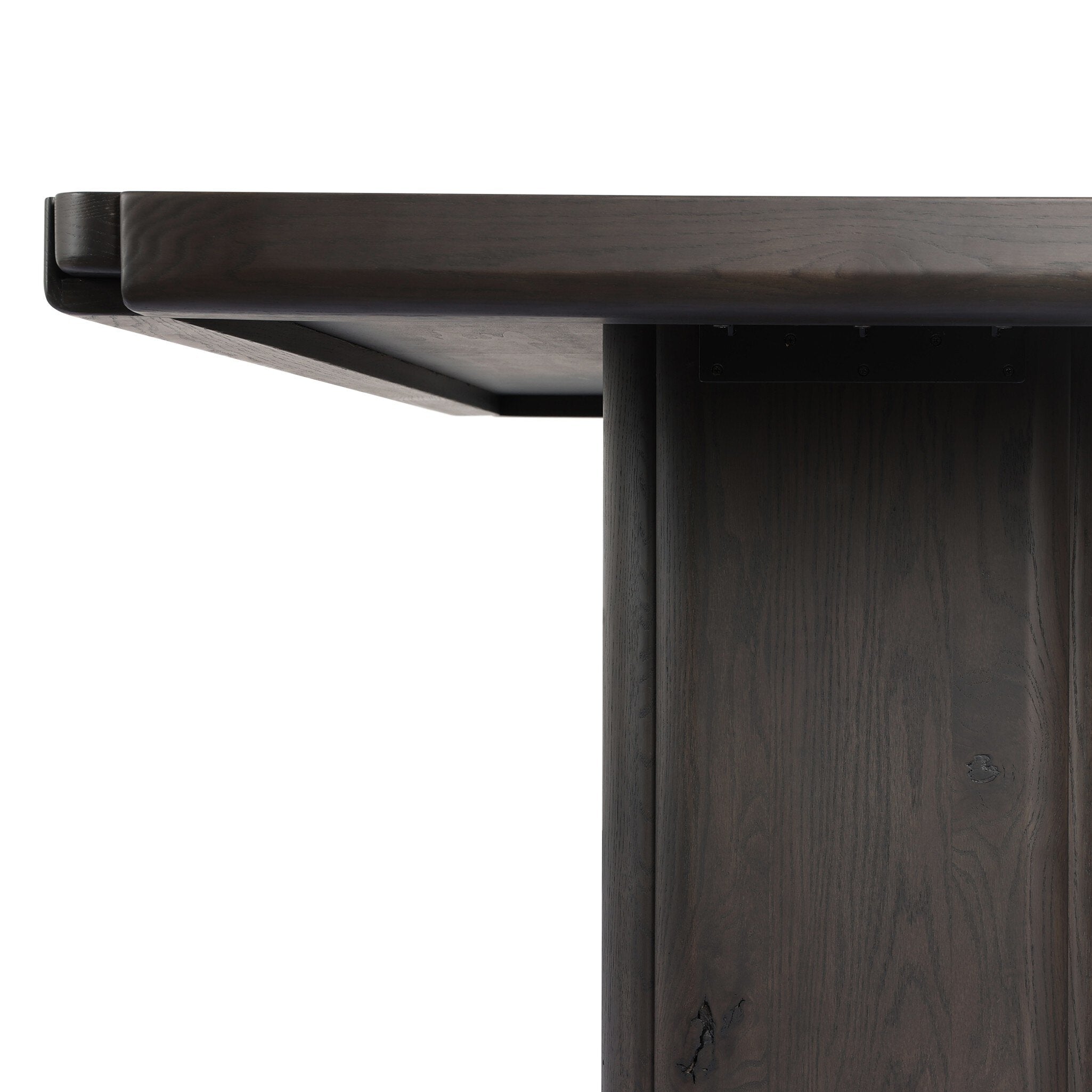 Four Hands Floyd Smoked Black Oak Dining Table - detail 6