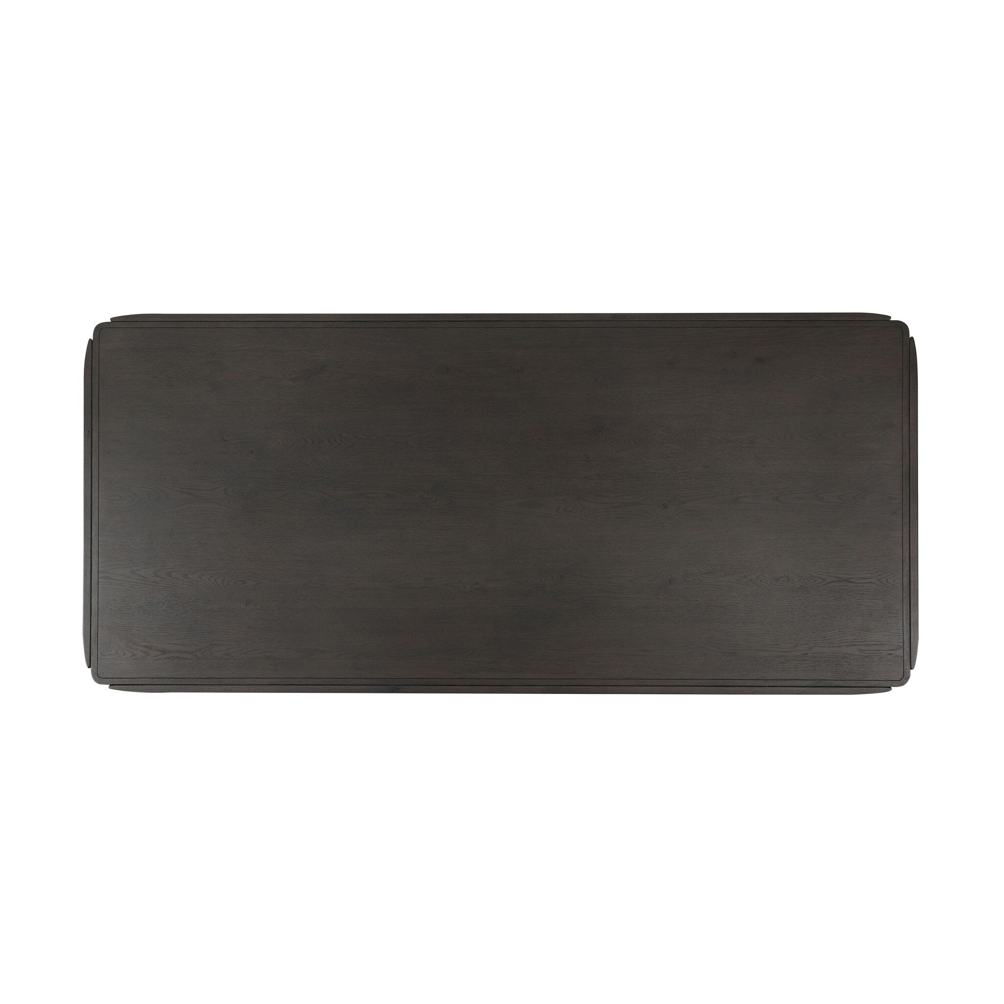 Four Hands Floyd Smoked Black Oak Dining Table - top-down view