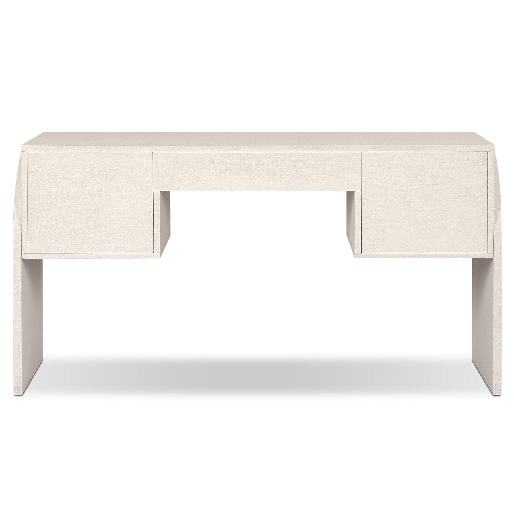 Four Hands Cressida Ivory Painted Linen Desk back view