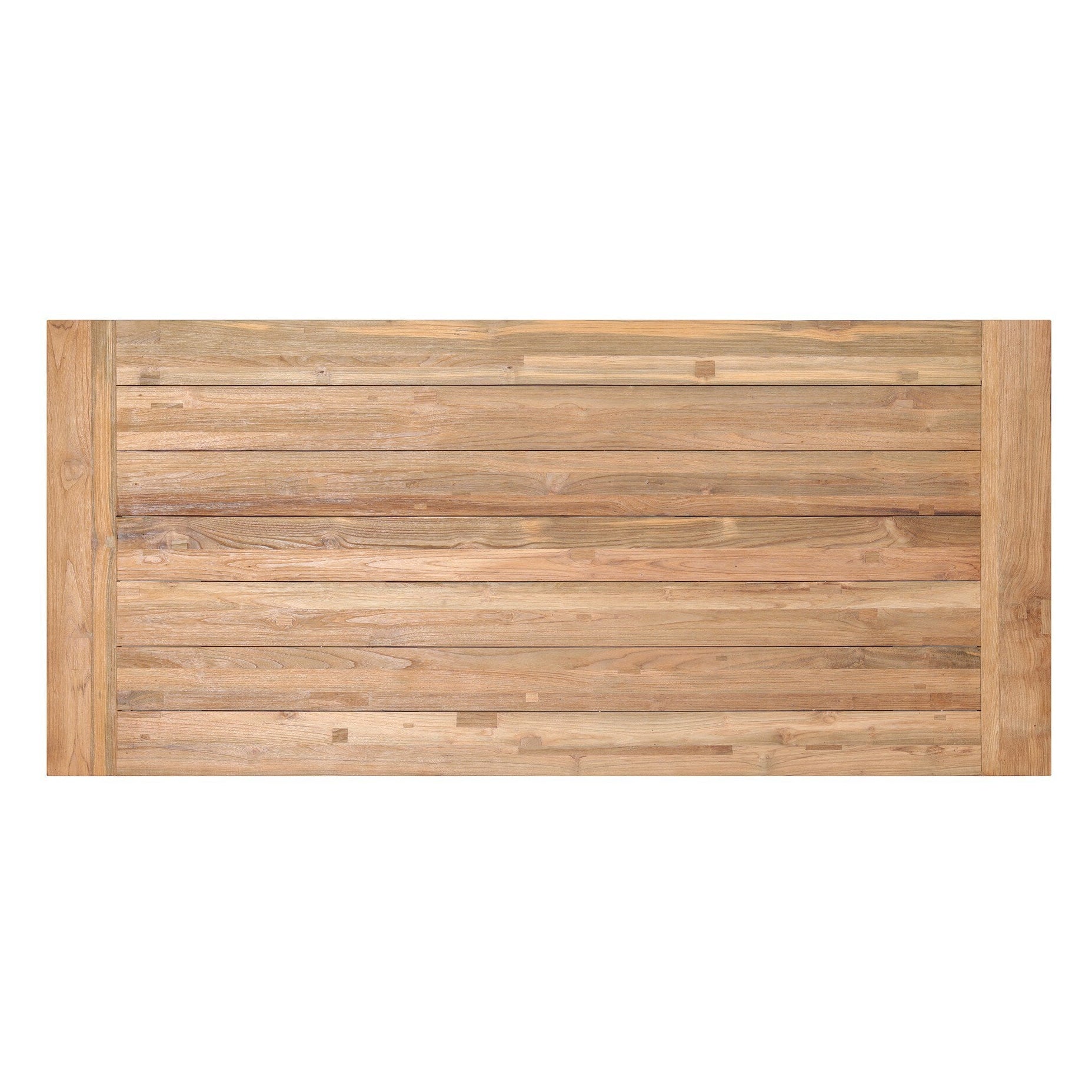 Four Hands Novell Reclaimed Natural Outdoor Dining Table top-down view
