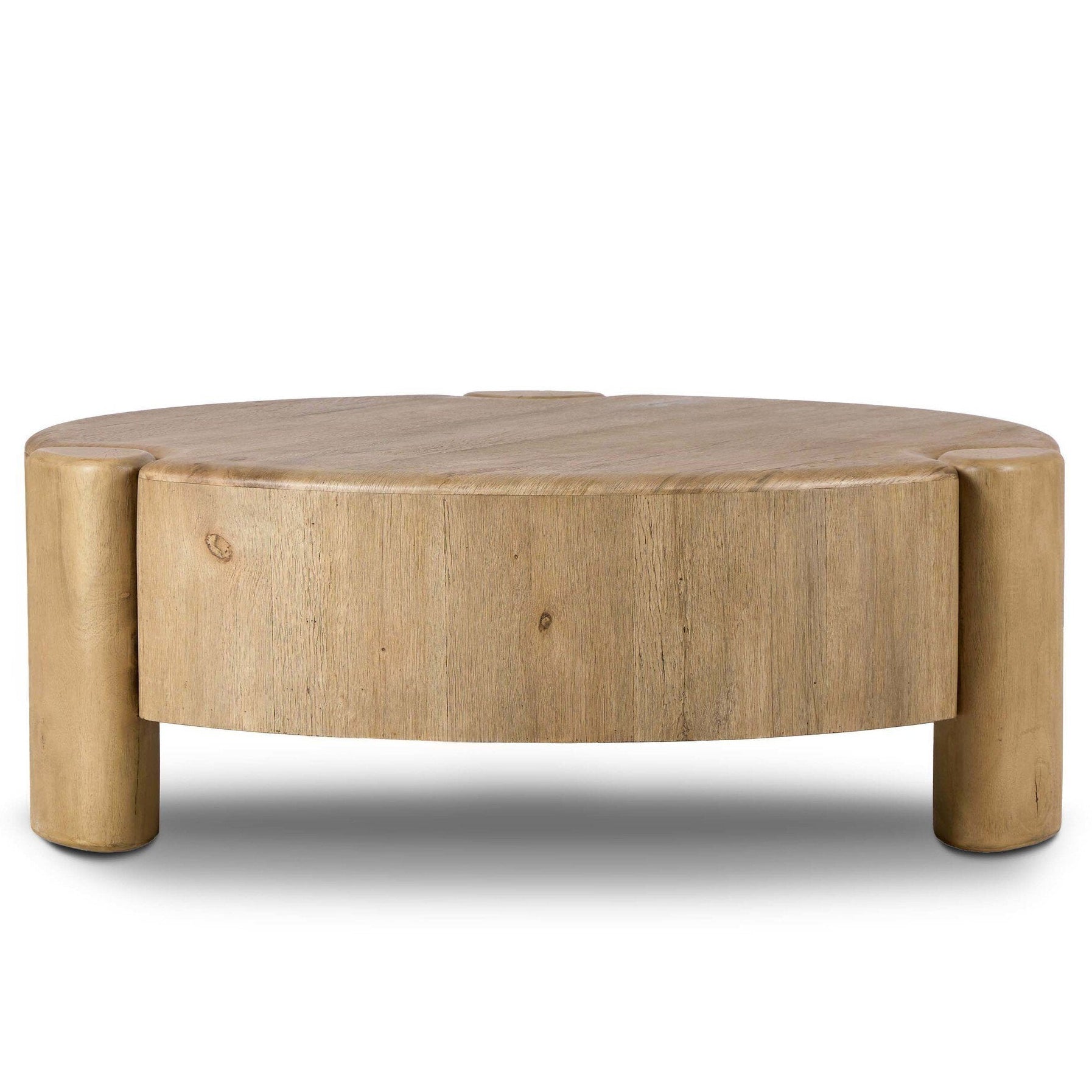 Four Hands Toman Rustic Oak Coffee Table back view