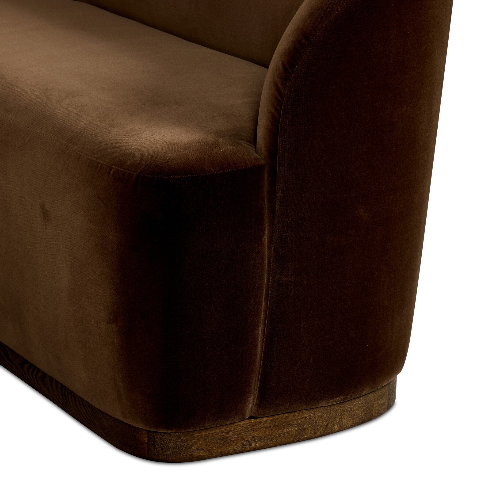 Four Hands Dorset Surrey Mink U-Shape Banquette detail view 2