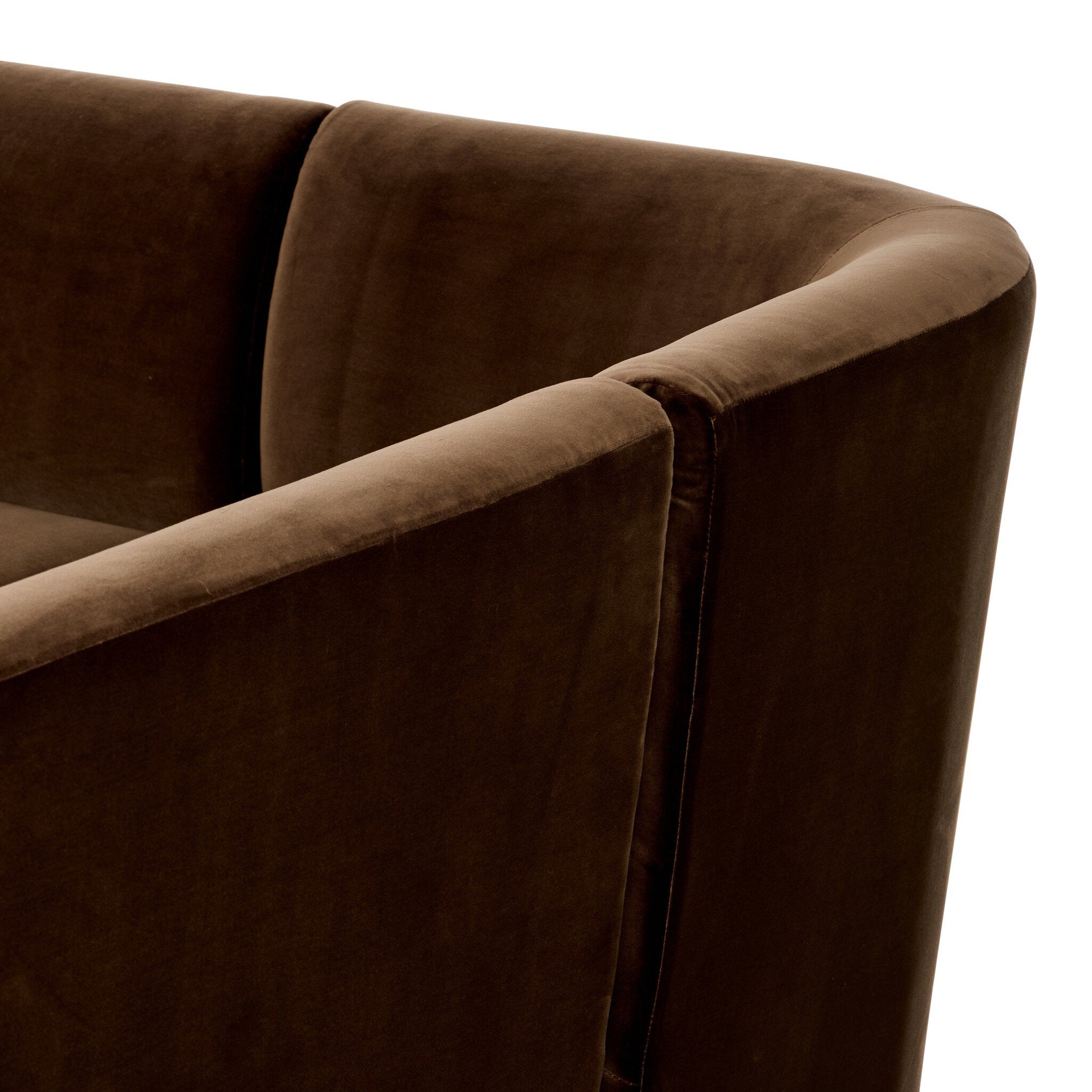 Four Hands Dorset Surrey Mink U-Shape Banquette detail view 3