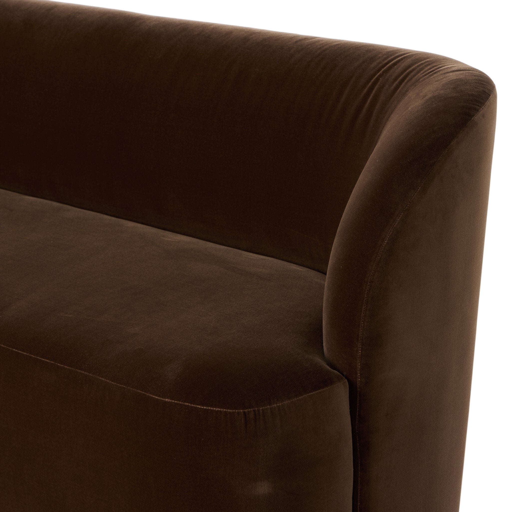 Four Hands Dorset Surrey Mink L-Shape Banquette detail view