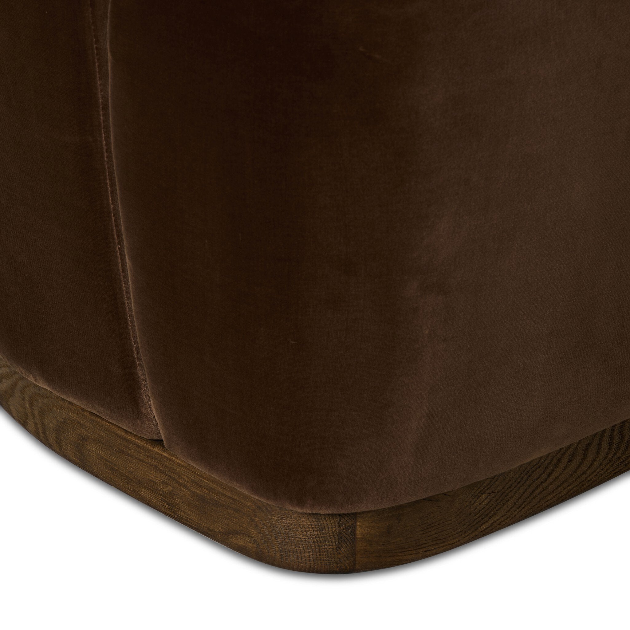 Four Hands Dorset Surrey Mink L-Shape Banquette detail view 5