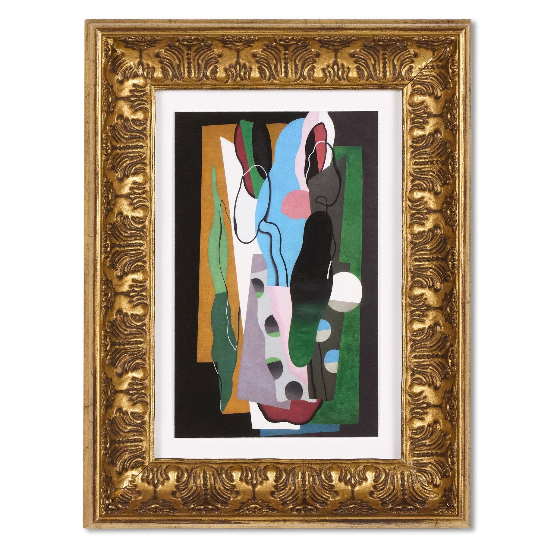 Four Hands x Georges Valmier Les Tulipes Fresh Framed Art styled setting
