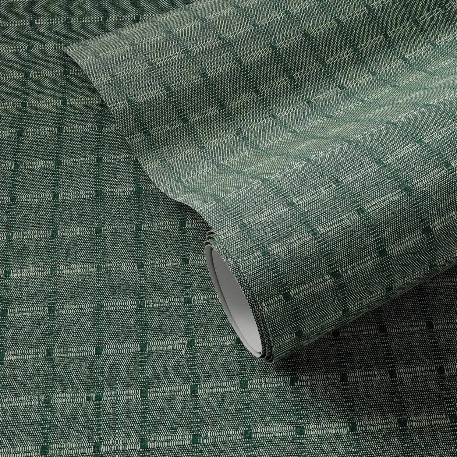 FH Art Studio Dobby Verdigris Grasscloth Wallpaper full product view