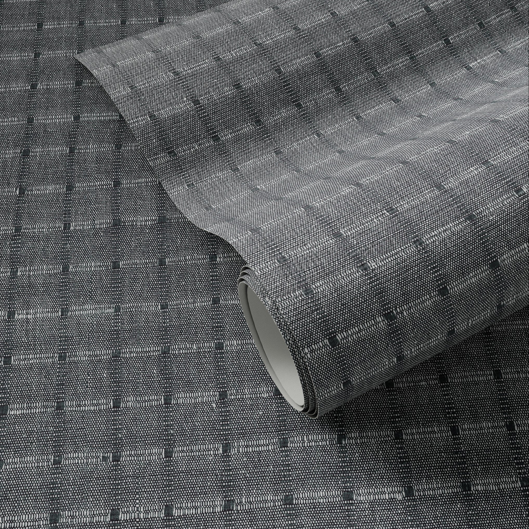 FH Art Studio Dobby Night Grasscloth Wallpaper full product view