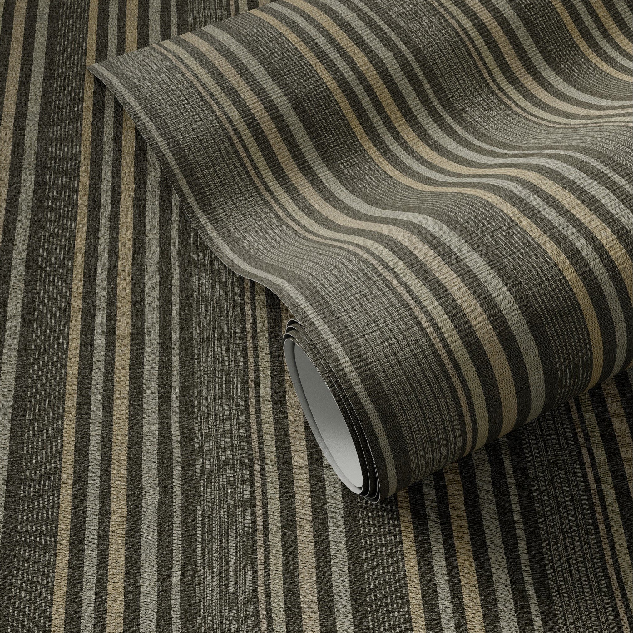 FH Art Studio Stripe Grasscloth Dusk Grasscloth Wallpaper full product view