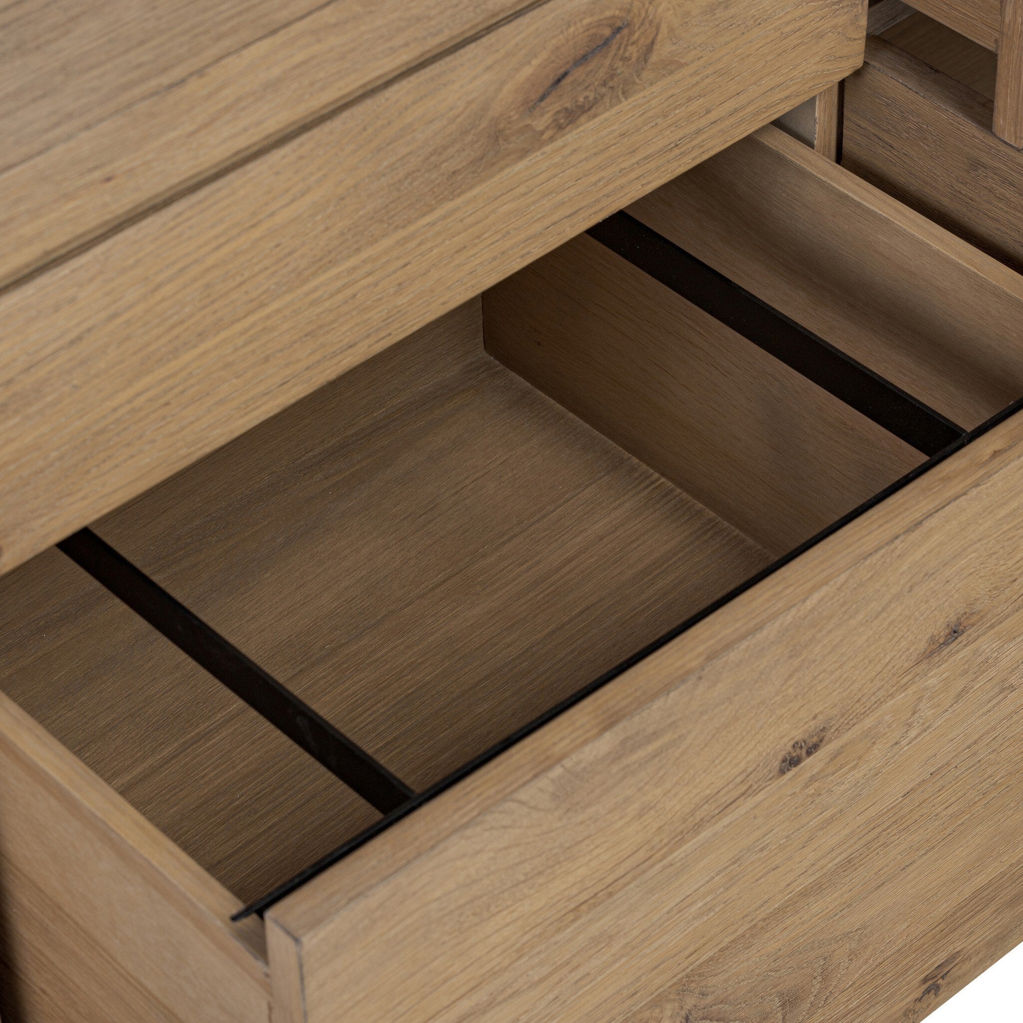 Four Hands Noah Aged Smoked Oak Resawn Rotating Desk - detail view 5