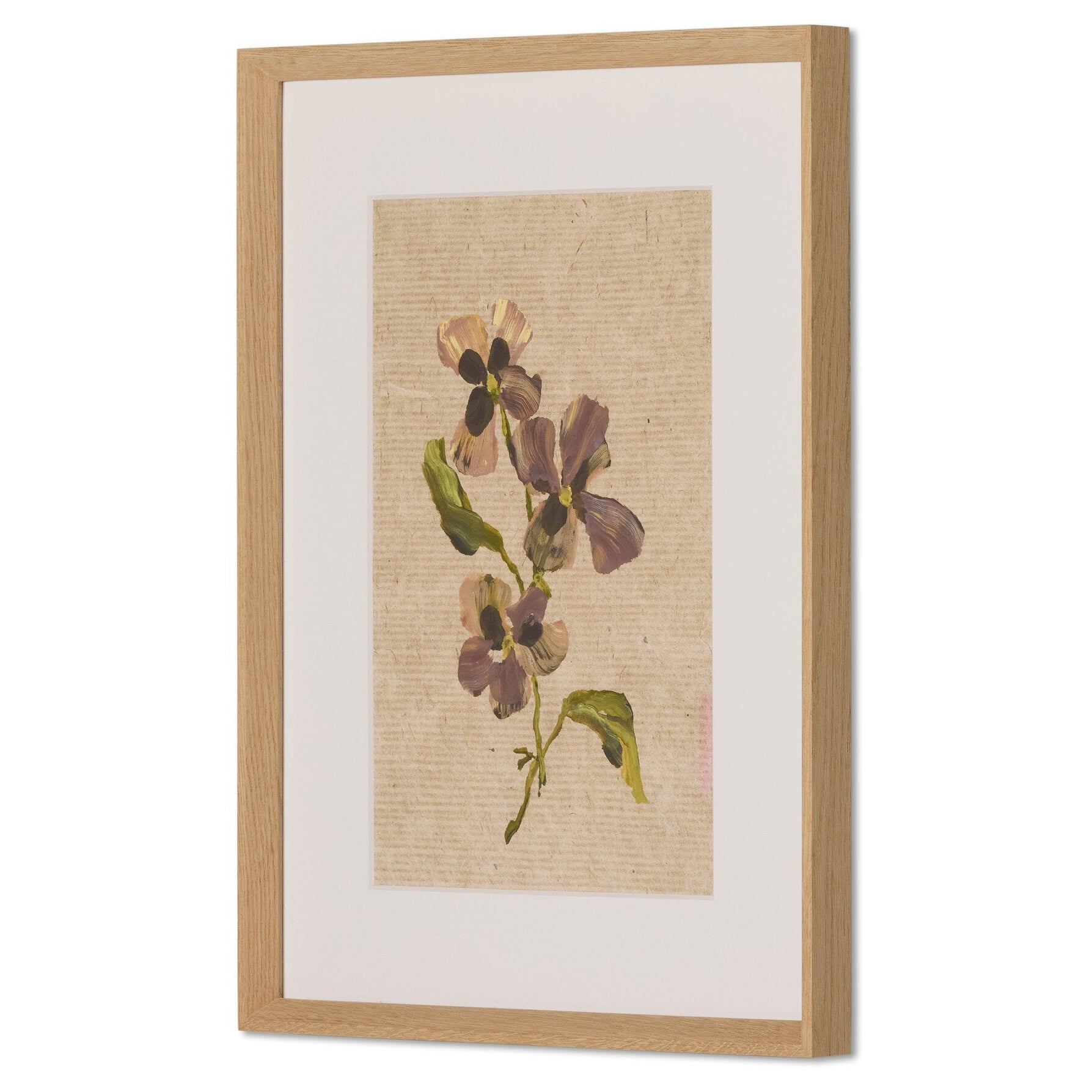 Four Hands x Brittney Schulz Blooms II Triptych Framed Art Set of 3 - styled view 2
