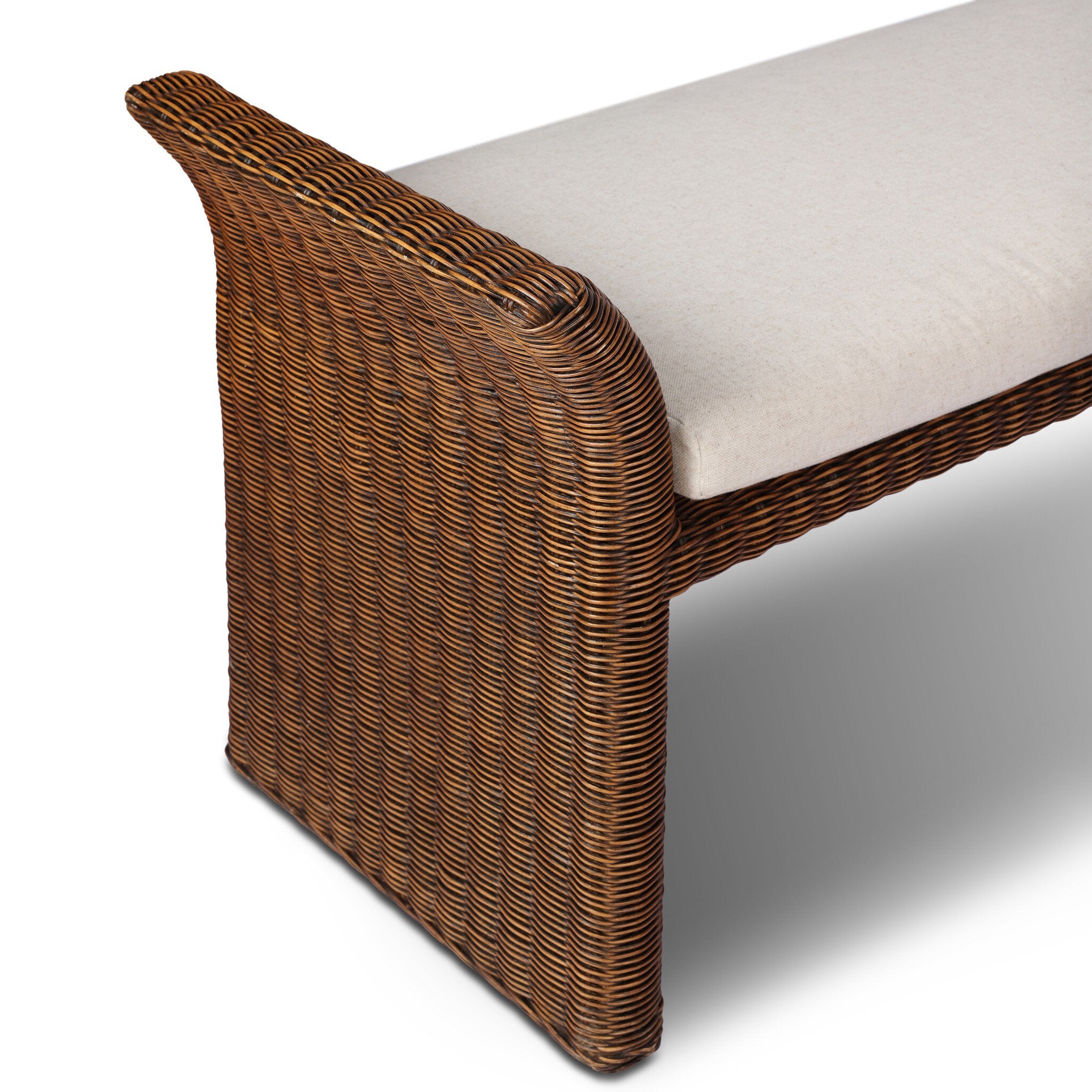 Four Hands Fiora Lynchart Sand Accent Bench - detail 1