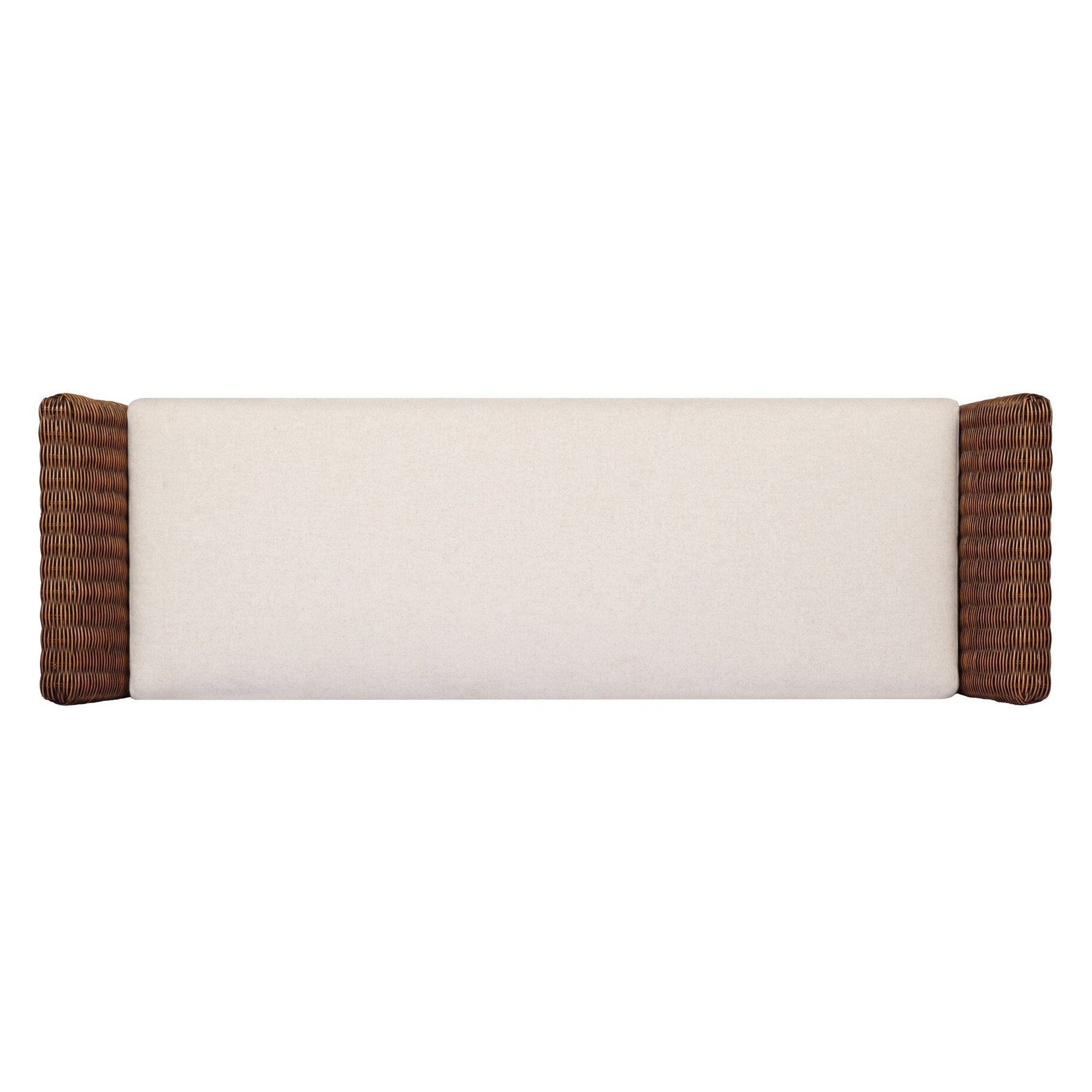 Four Hands Fiora Lynchart Sand Accent Bench - top-down view