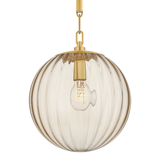 Corbett Lighting Jaipur Small Pendant in Vintage Polished Brass, primary product view