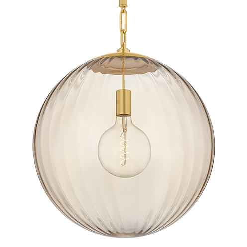 Corbett Lighting Jaipur Large Pendant in Vintage Polished Brass, primary product view