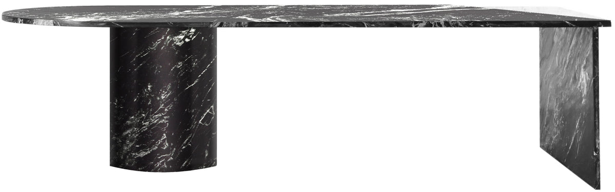 Salerno Black Genuine Marble Coffee Table