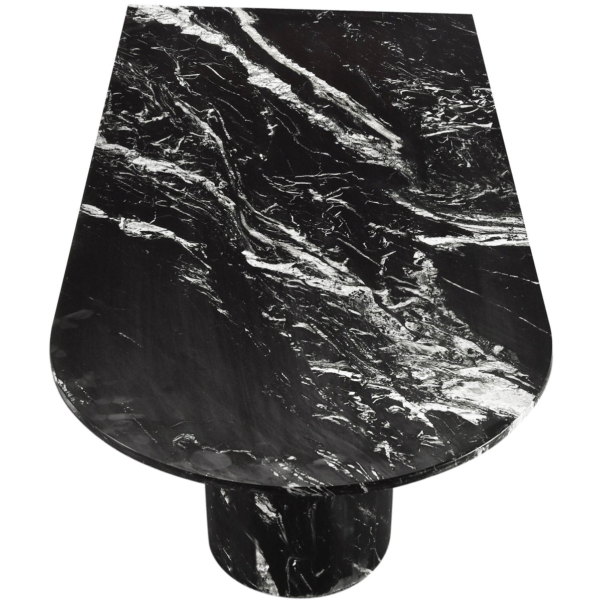 Salerno Black Genuine Marble Coffee Table