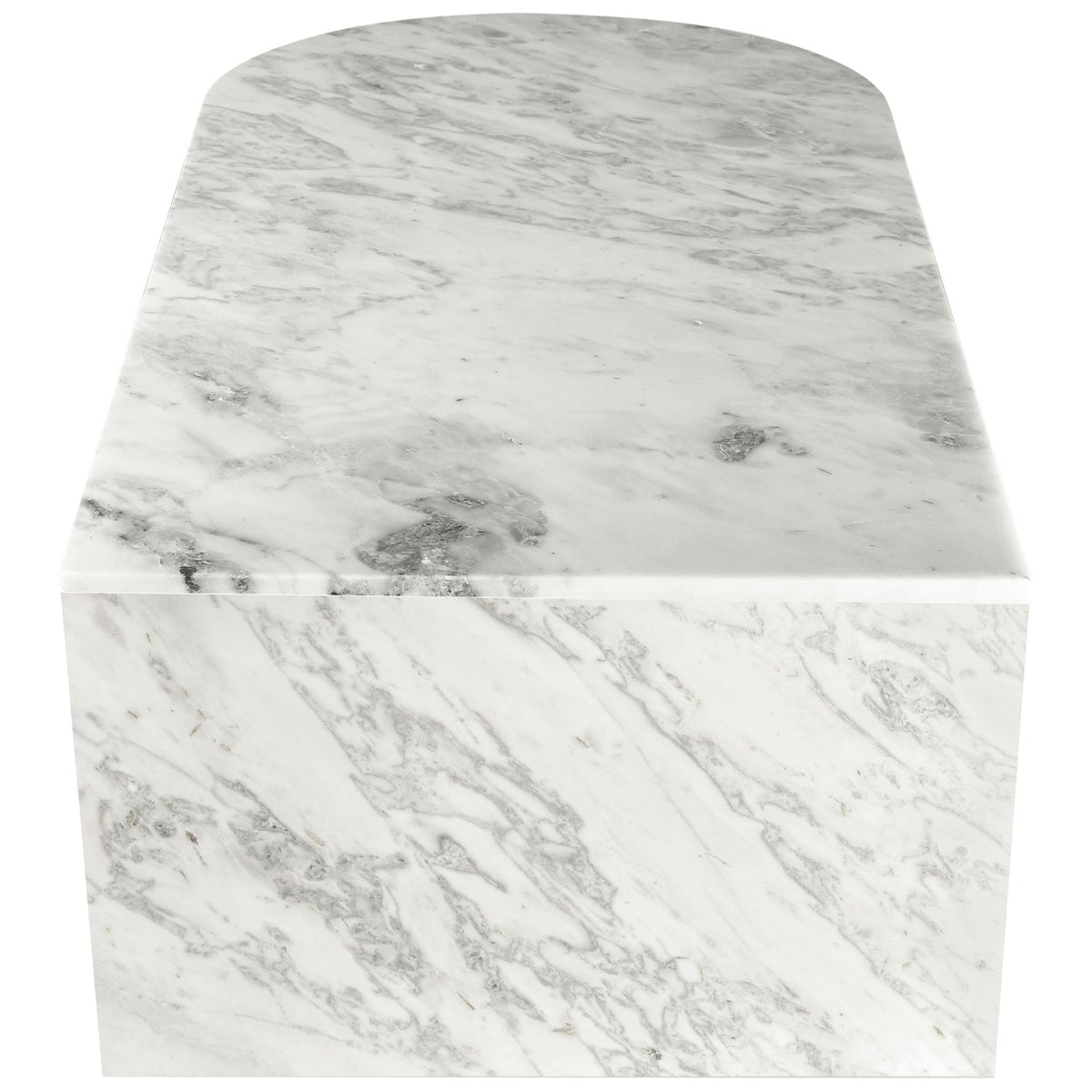 Salerno White Genuine Marble Coffee Table