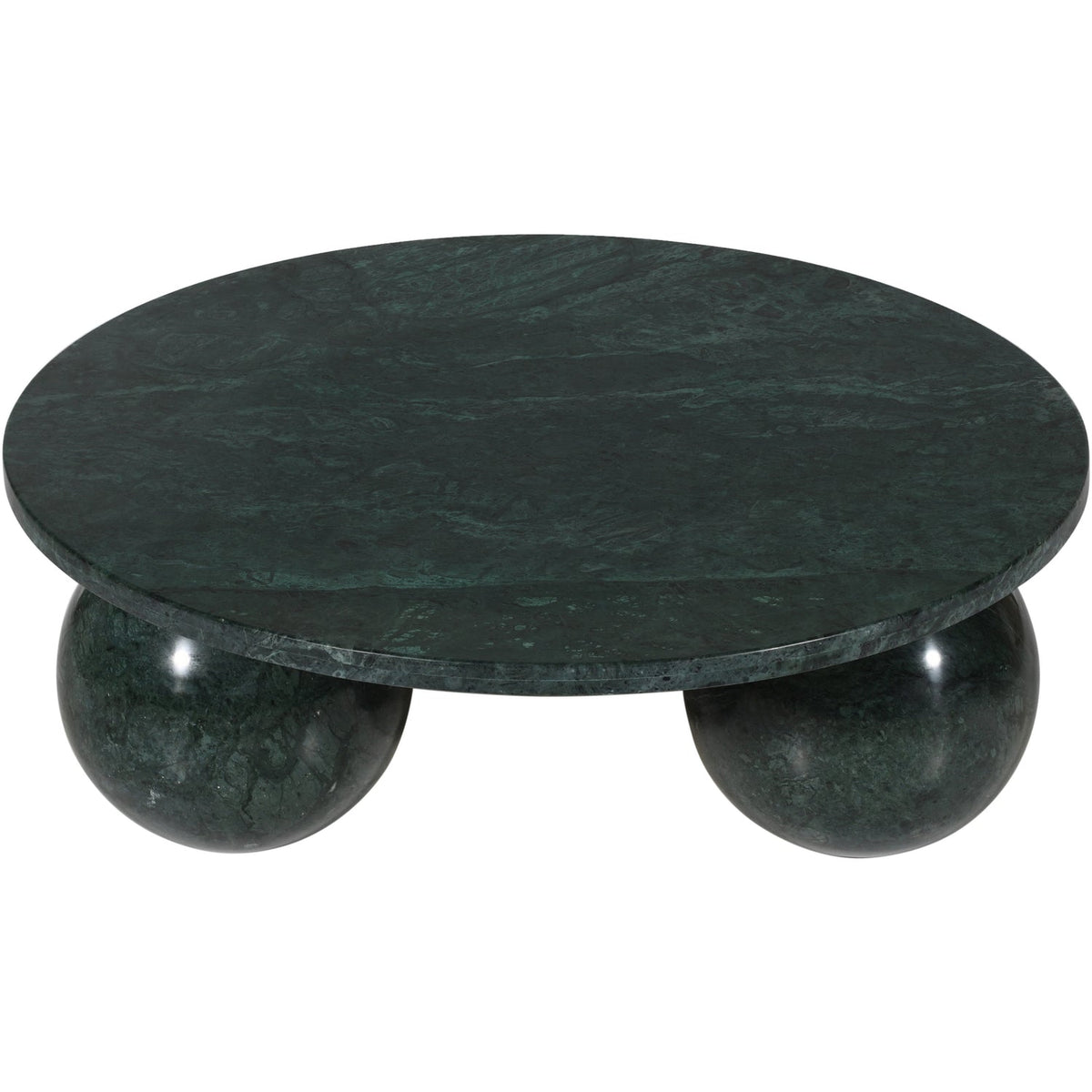 Spherical Green Forest Genuine Marble Coffee Table (4 Boxes)
