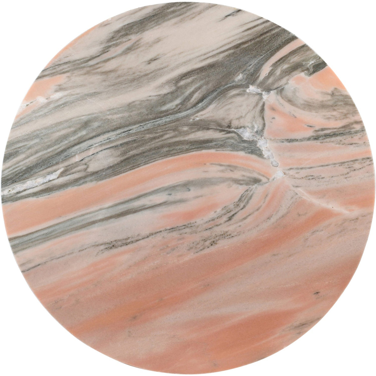 Spherical Pink Genuine Marble Coffee Table (4 Boxes)
