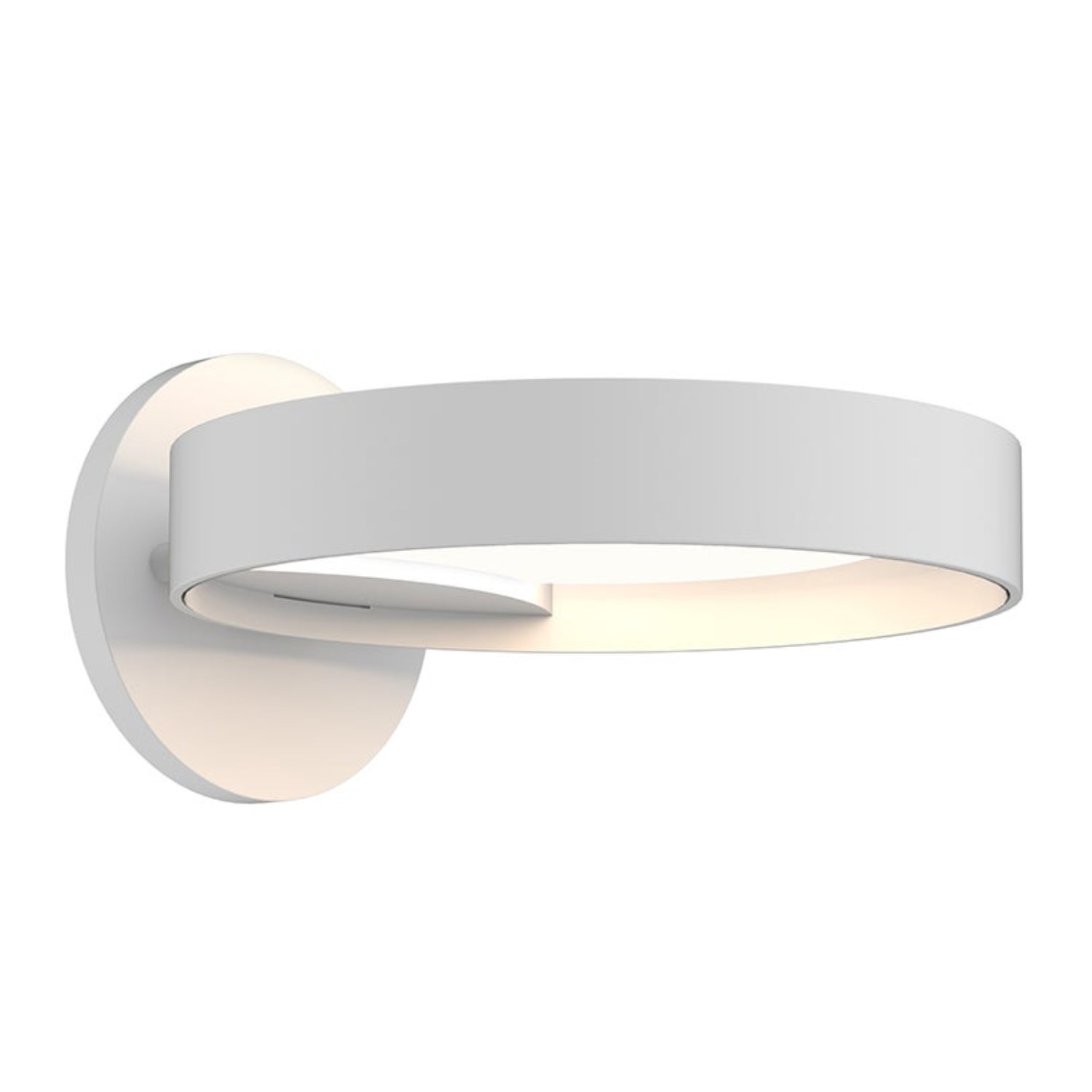 Sonneman Light Guide Ring Satin White 2650.03W Wall Sconce