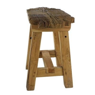 Portico Salvaged Wood Stool