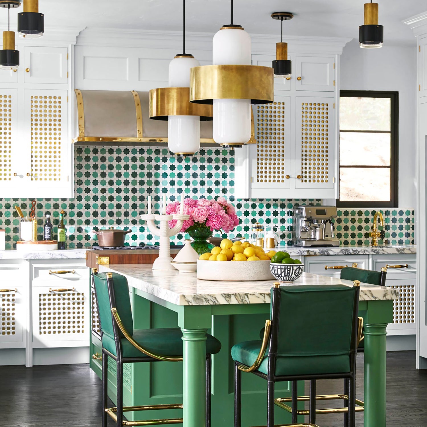 Martyn Lawrence Bullard x Corbett Lighting Melrose Gold Pendant