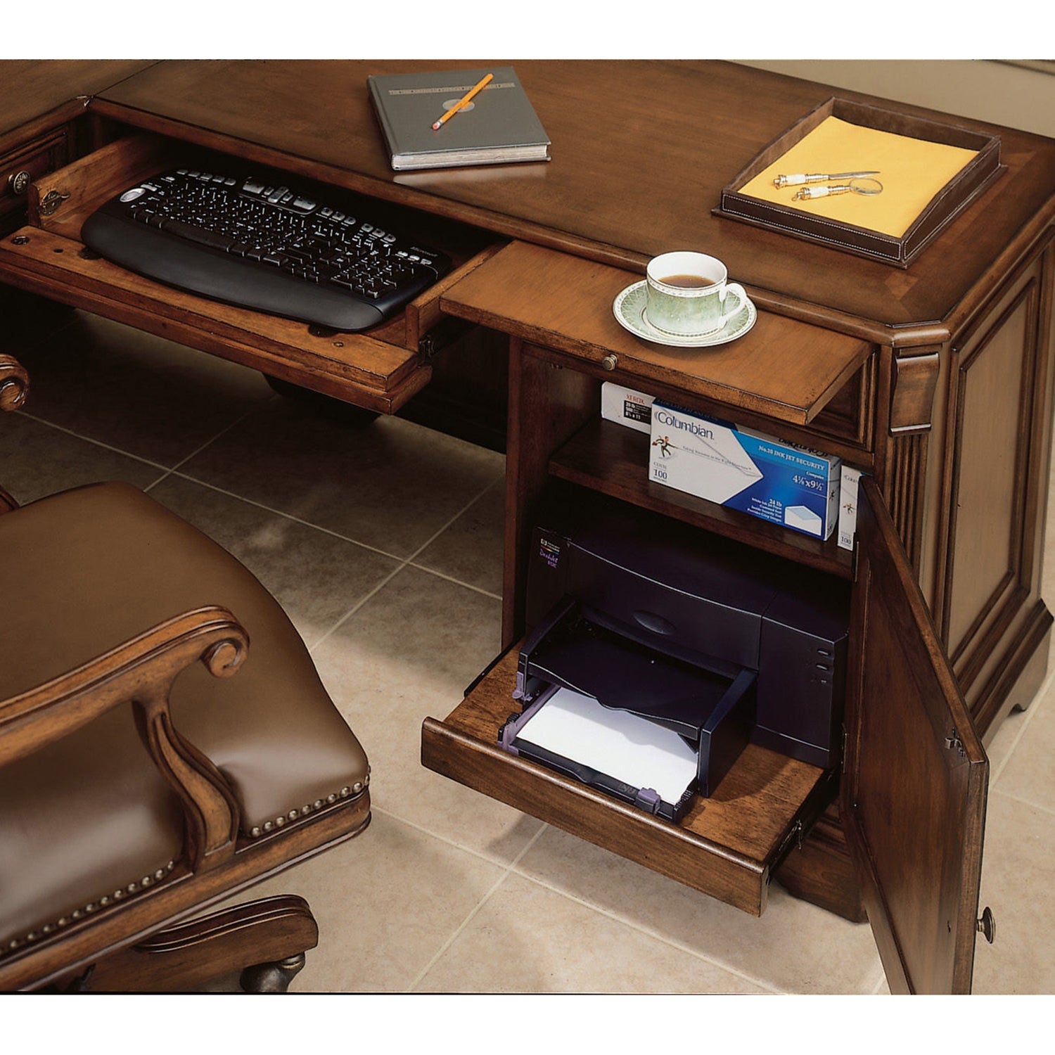 Hooker Furniture Brookhaven Executive L Right Return Desk