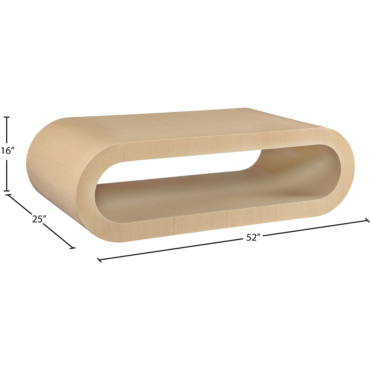 Sono Natural Paper Veneer Coffee Table