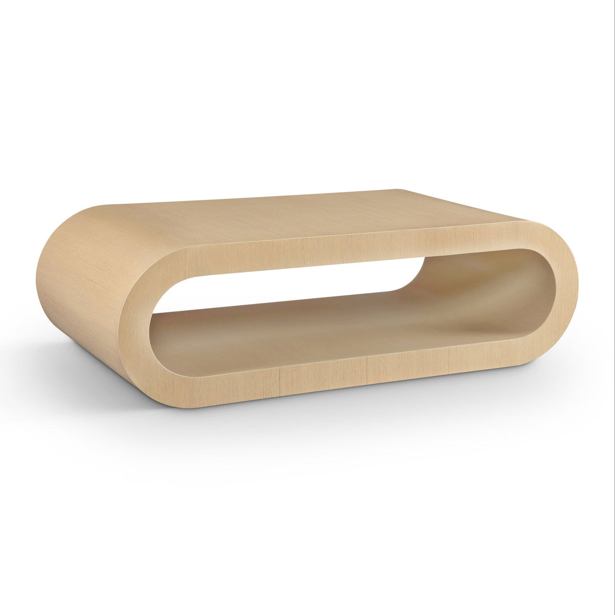 Sono Natural Paper Veneer Coffee Table in natural oak paper veneer, primary product view