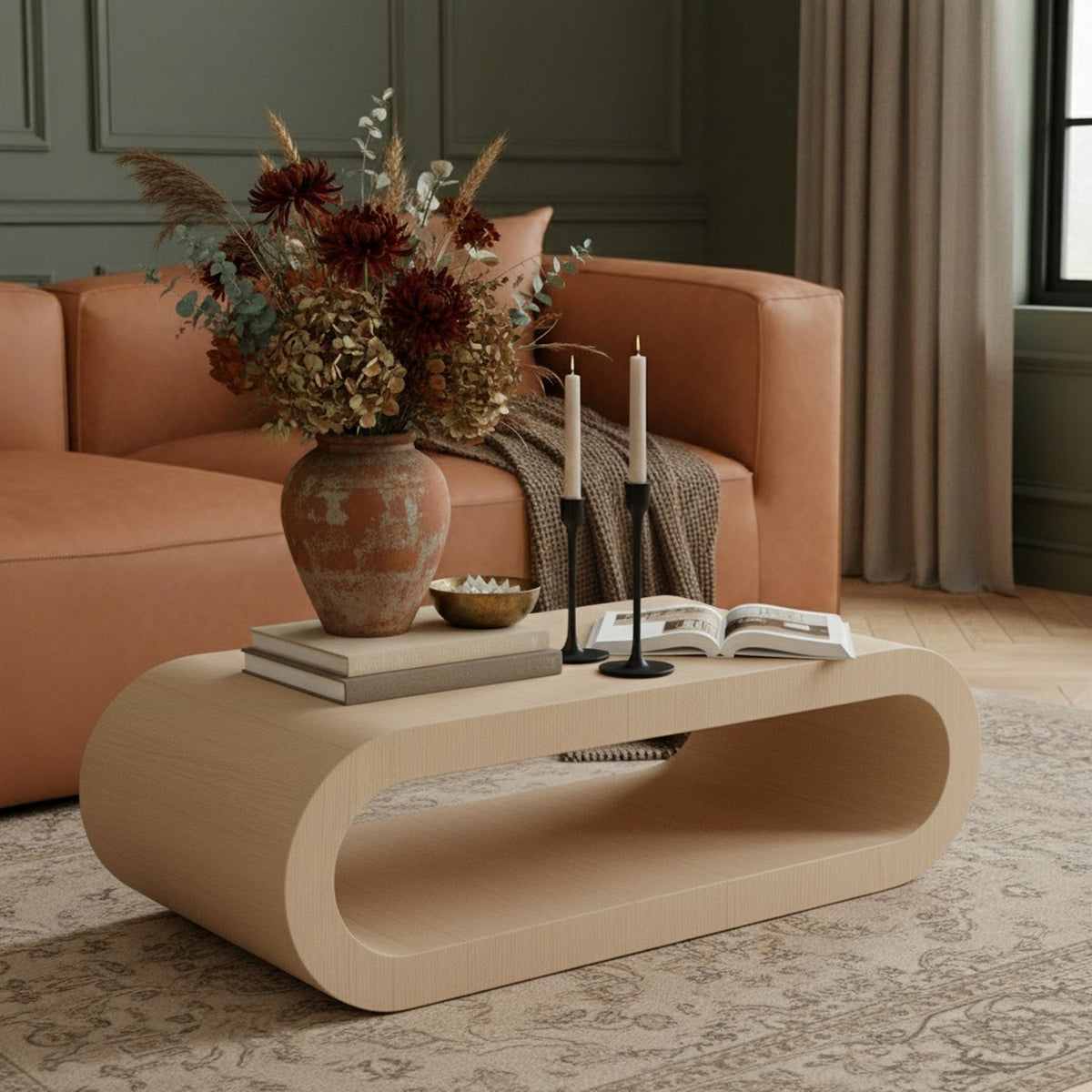 Sono Natural Paper Veneer Coffee Table