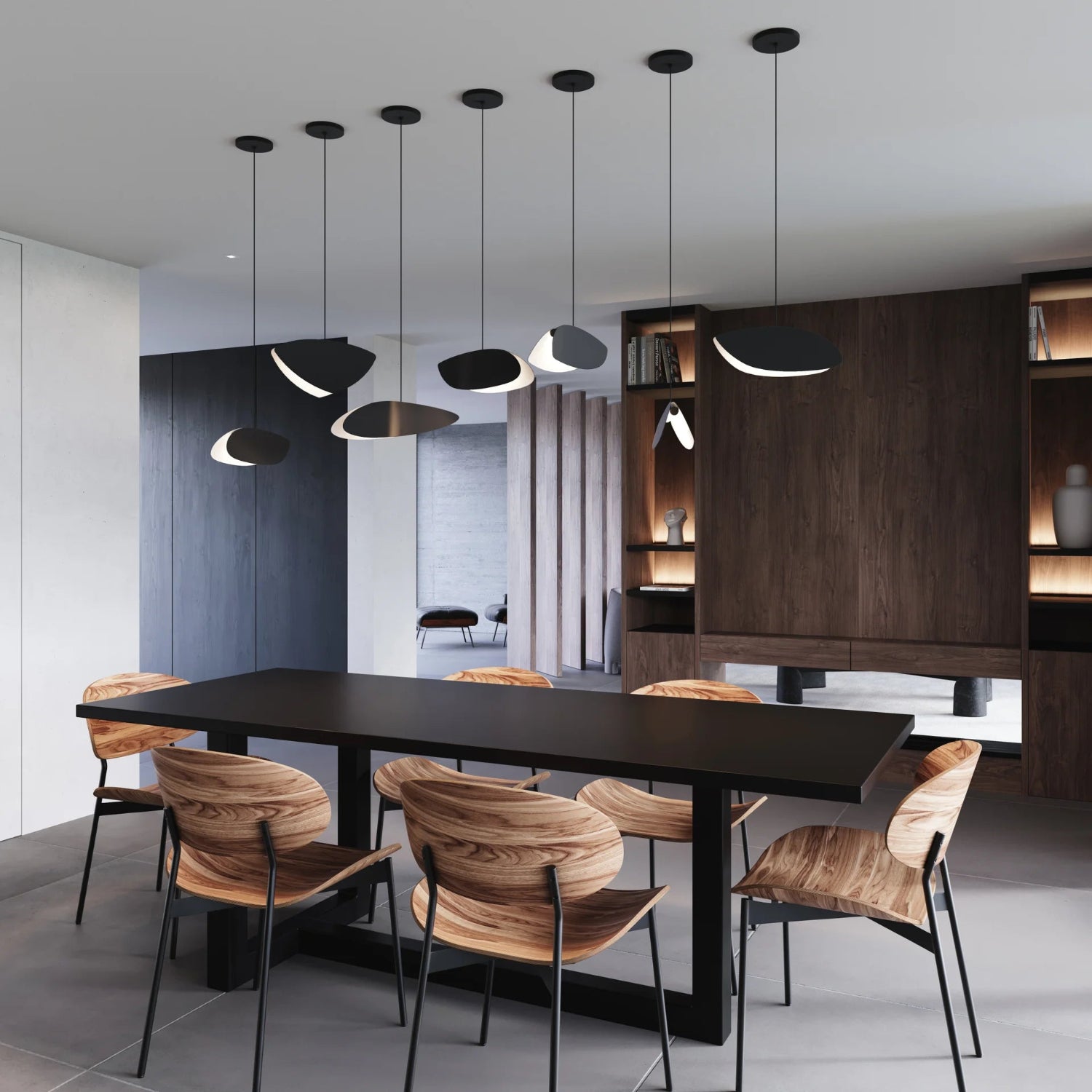 Sonneman Papillons Satin Black 2901.25-AK Pendant