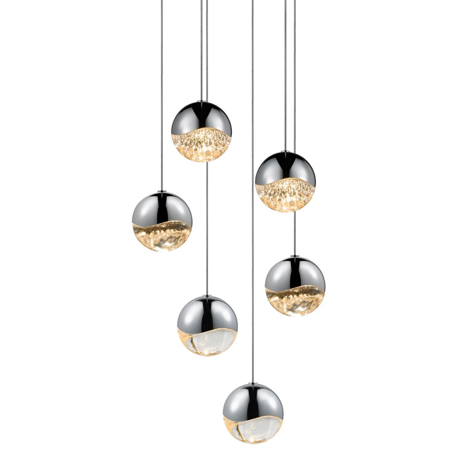 Sonneman Grapes Polished Chrome 2915.01-MED Pendant