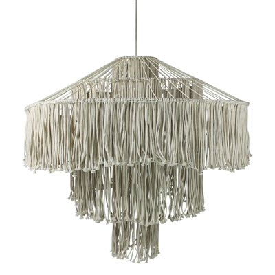 Macrame Fringe Pendant