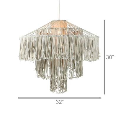 Macrame Fringe Pendant