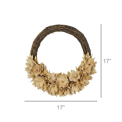 Wood Curl Wreath