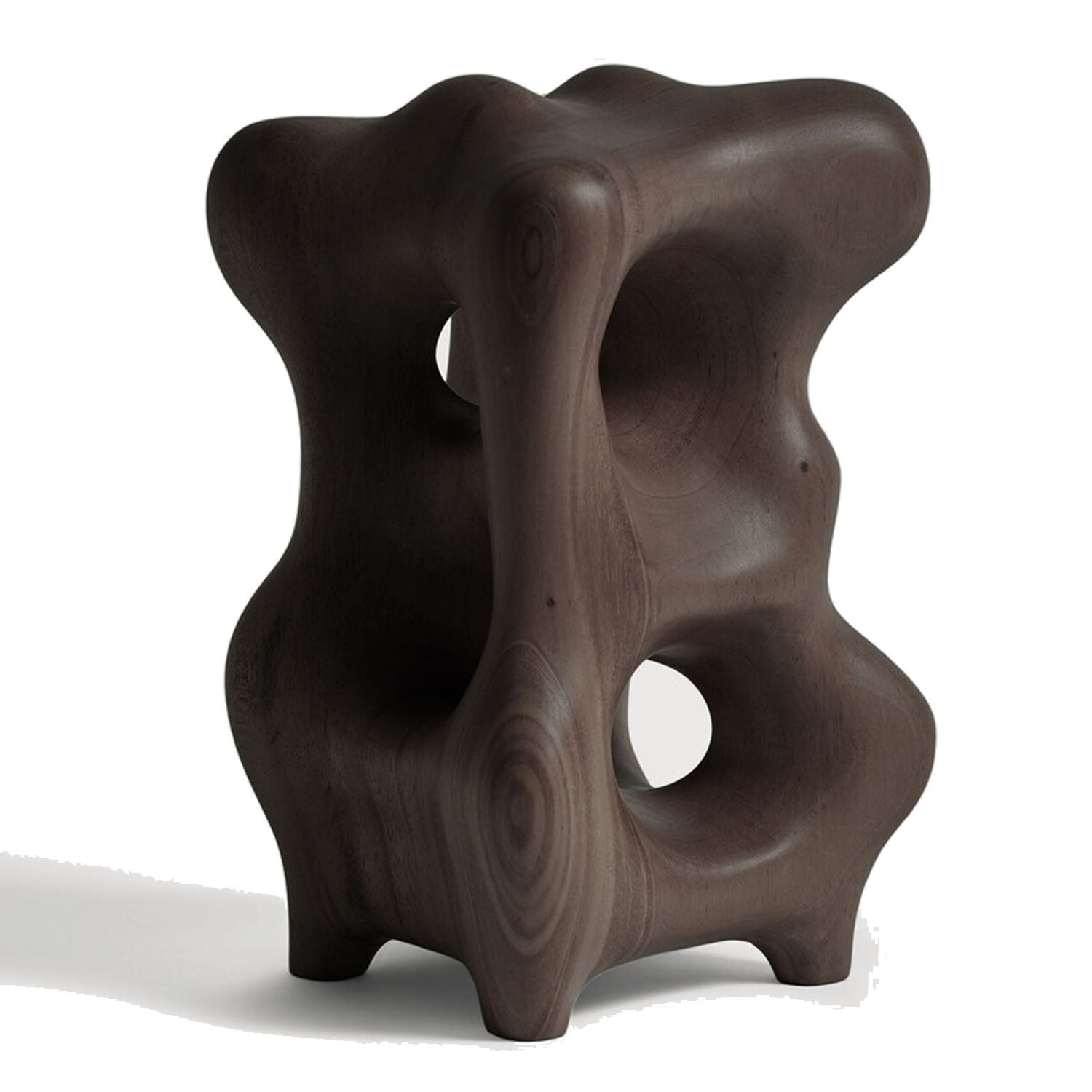 Ethnicraft Organic Mahogany Dark Brown Sculpture