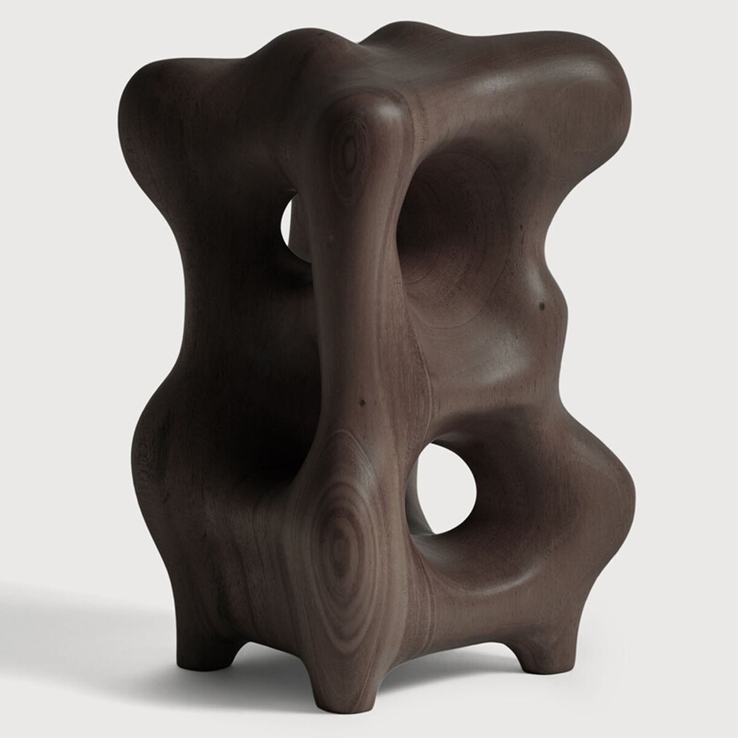 Ethnicraft Organic Mahogany Dark Brown Sculpture