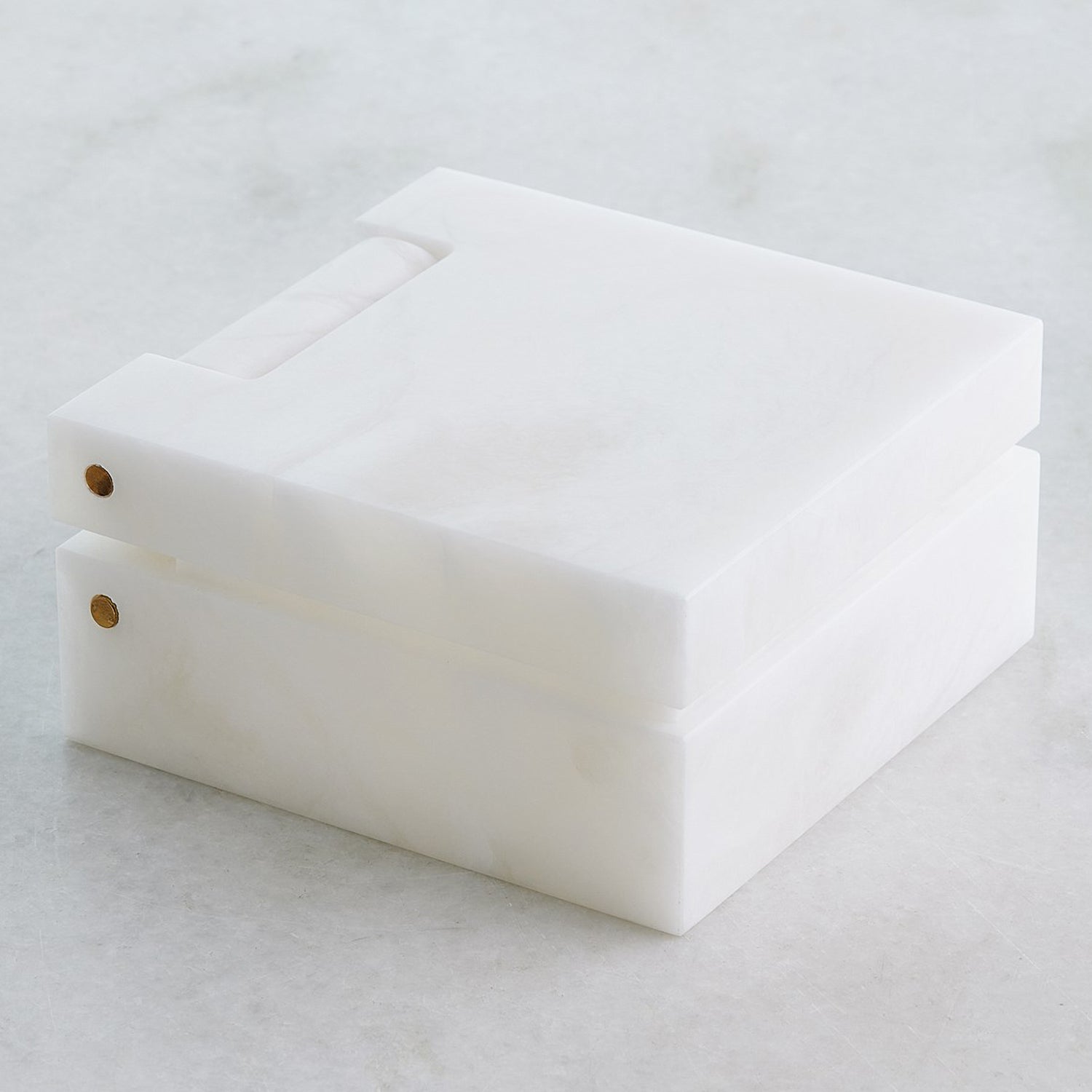 Global Views Hinged Alabaster Box