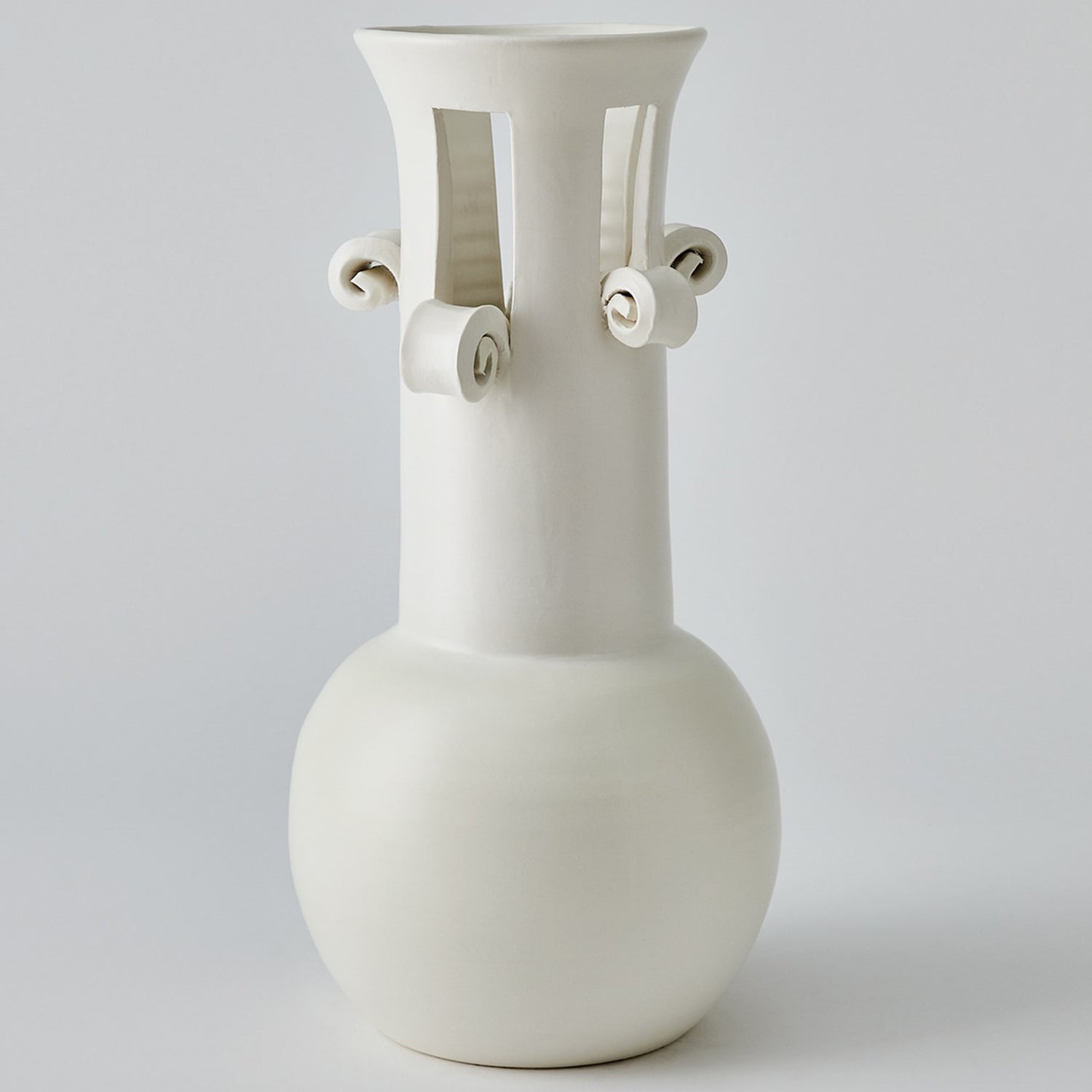 Global Views Spiral Handle Vase