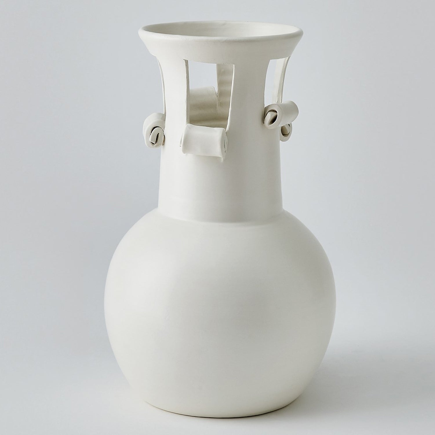 Global Views Spiral Handle Vase