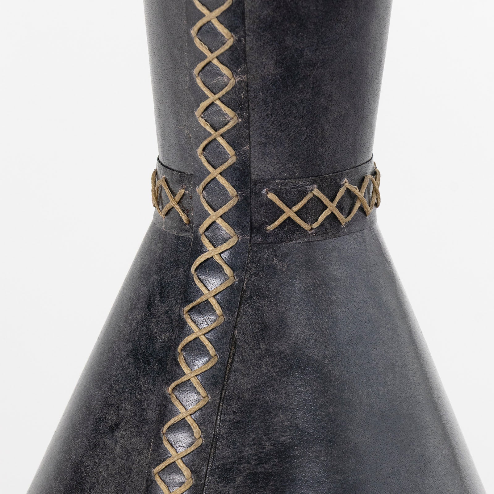 Regina Andrew Gabe Leather Black Accent Table