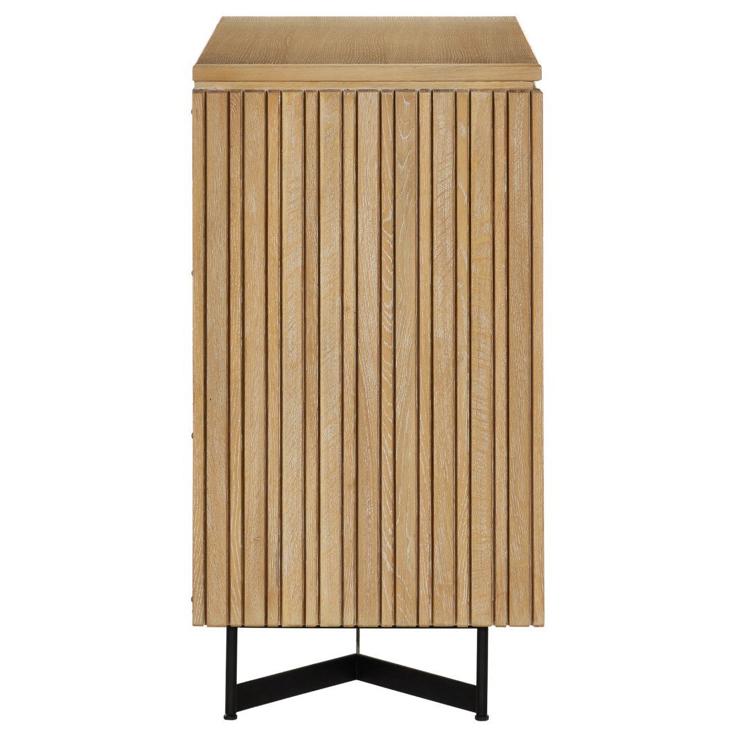 Currey & Co Indeo Washed Oak Cabinet - Final Sale