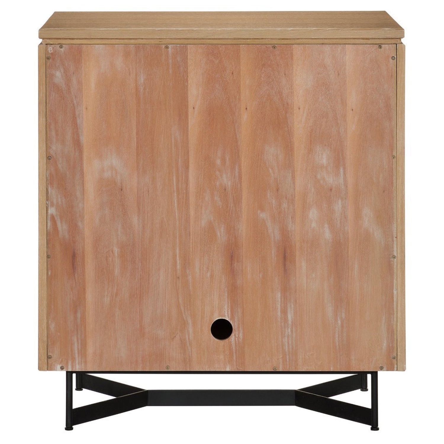 Currey & Co Indeo Washed Oak Cabinet - Final Sale