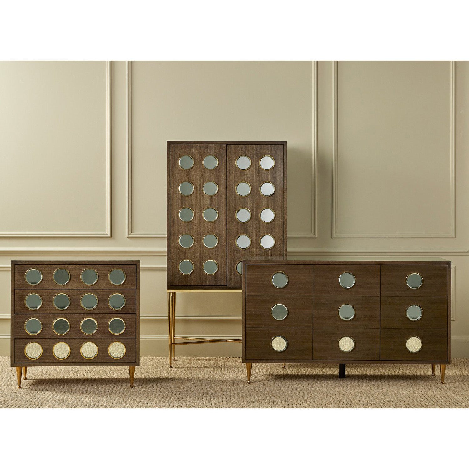 Currey & Co Colette Bar Cabinet - Final Sale